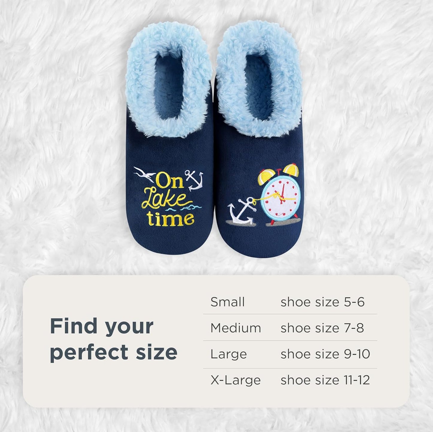 Cozy Up in Style with Snoozies Pairable Slipper Socks - Women's Non-Slip Fuzzy Slippers Perfect for Camping and Gifting