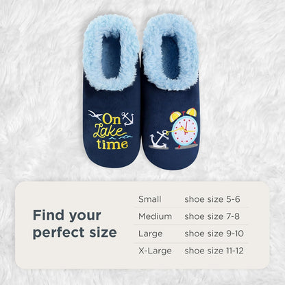 Cozy Up in Style with Snoozies Pairable Slipper Socks - Women's Non-Slip Fuzzy Slippers Perfect for Camping and Gifting
