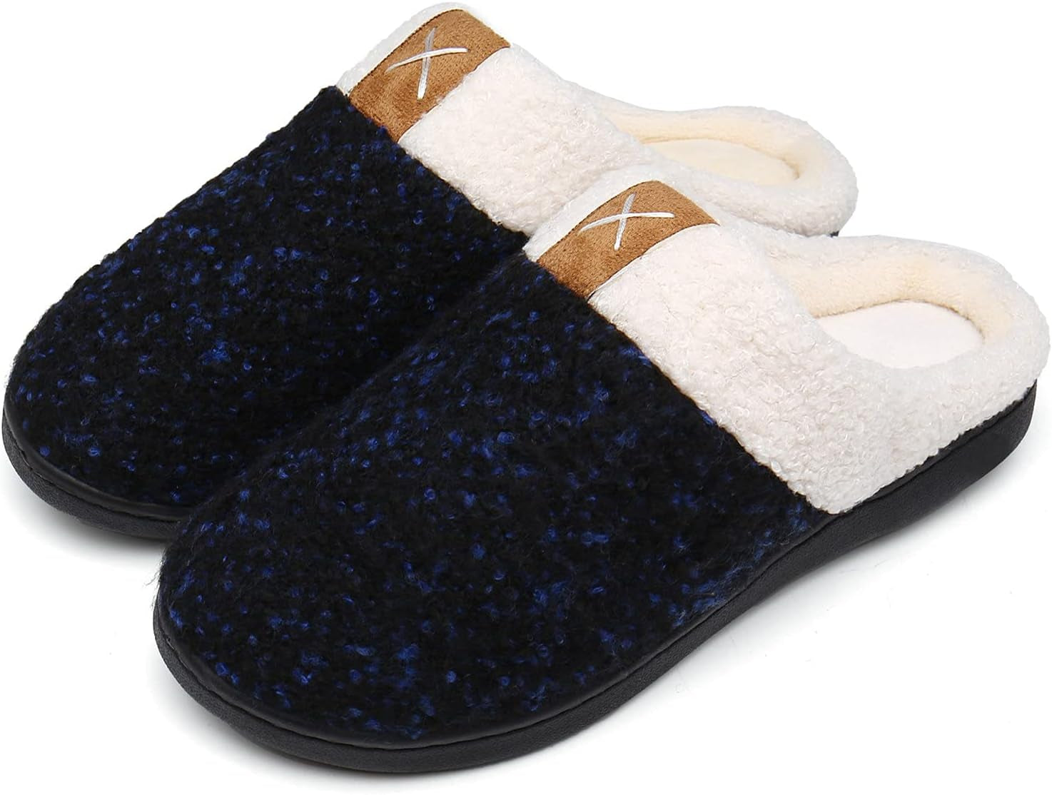 Experience Ultimate Comfort with UBFEN Memory Foam Slippers - Plush Slip-On House Shoes for Men and Women