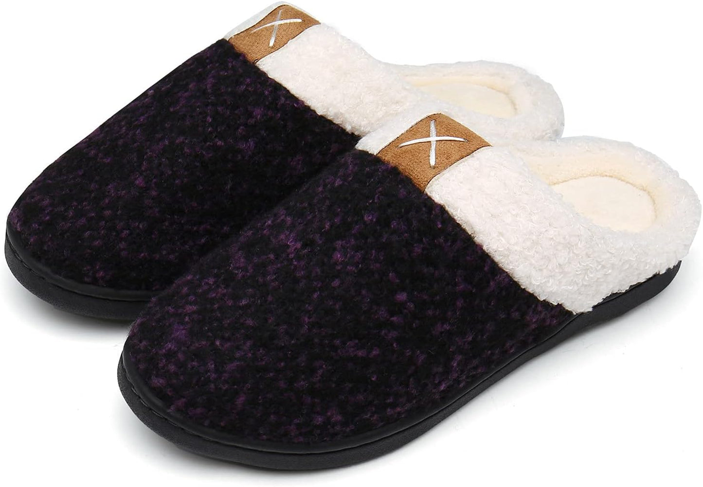 Experience Ultimate Comfort with UBFEN Memory Foam Slippers - Plush Slip-On House Shoes for Men and Women