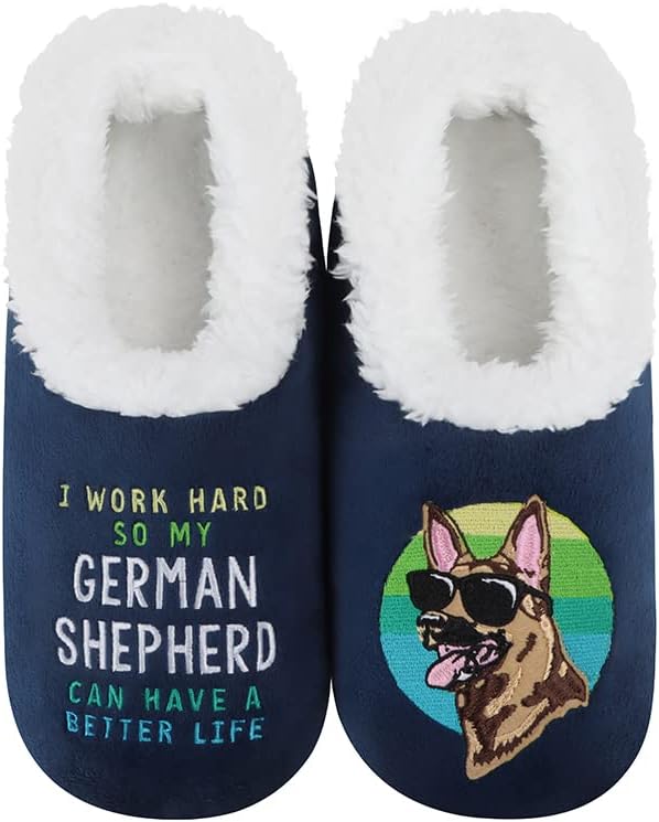Cozy Dachshund-Themed Women's Slipper Socks with Plush Sherpa Lining - The Perfect Gift for Dog Lovers!