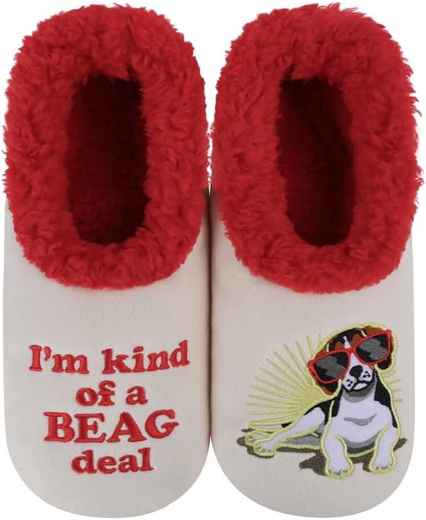 Cozy Dachshund-Themed Women's Slipper Socks with Plush Sherpa Lining - The Perfect Gift for Dog Lovers!
