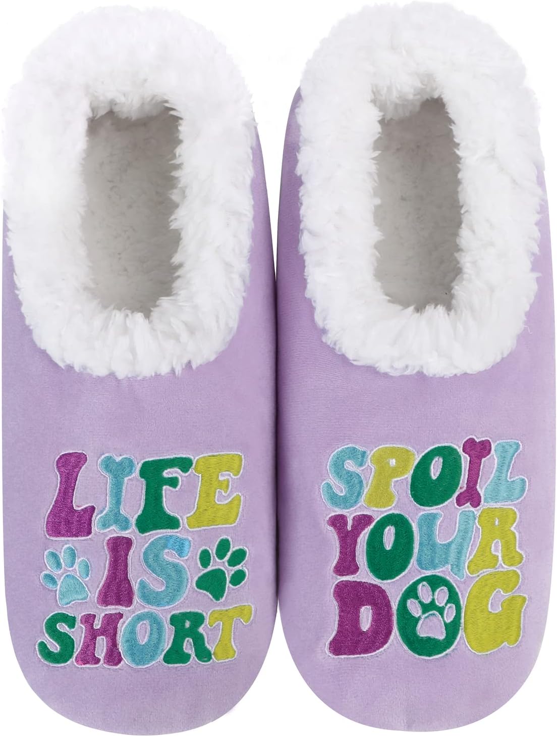 Cozy Dachshund-Themed Women's Slipper Socks with Plush Sherpa Lining - The Perfect Gift for Dog Lovers!