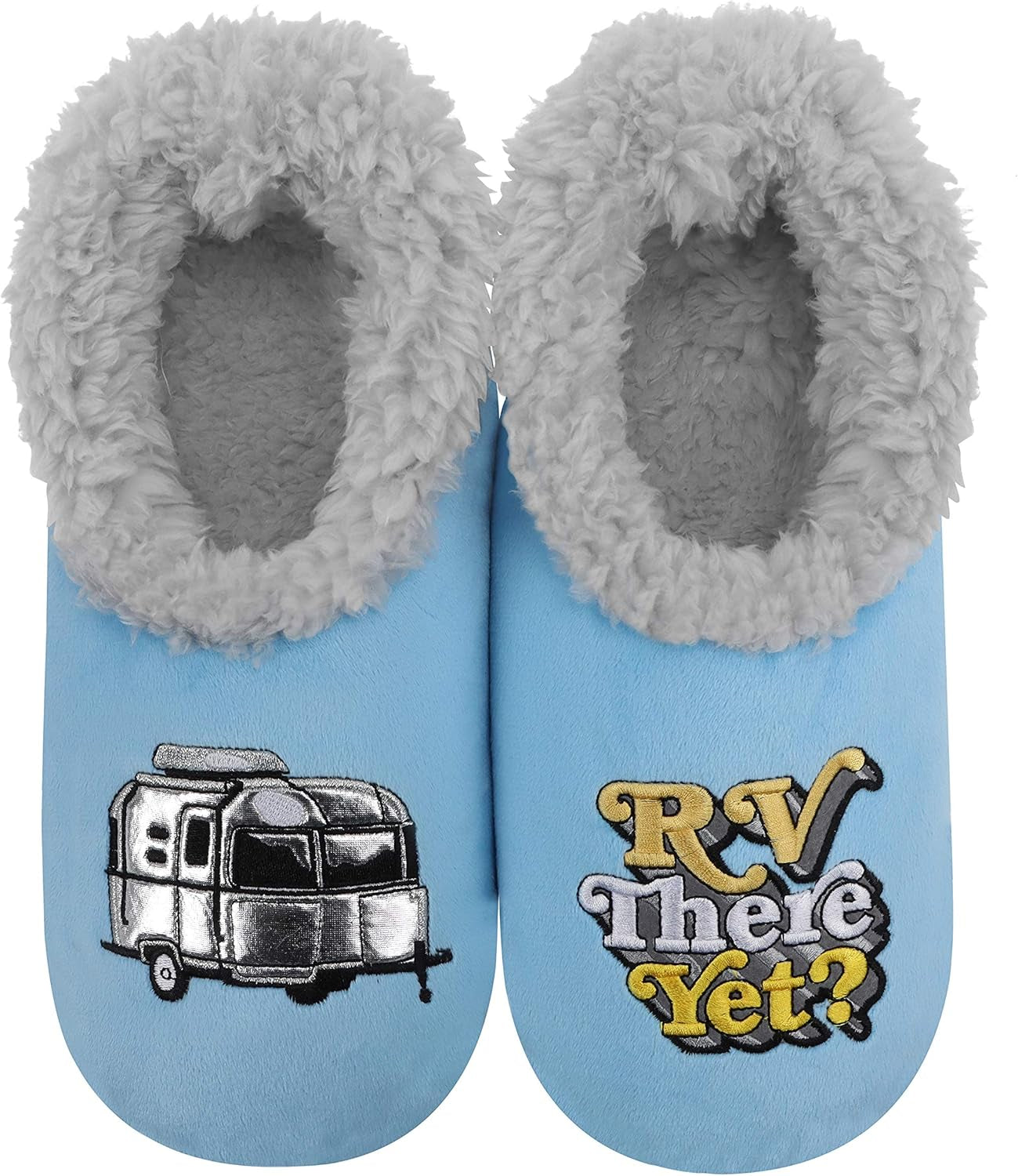Cozy Up in Style with Snoozies Pairable Slipper Socks - Women's Non-Slip Fuzzy Slippers Perfect for Camping and Gifting