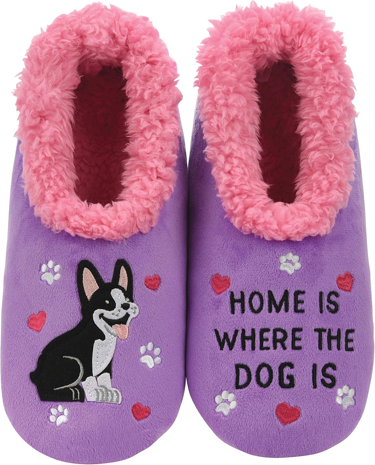 Cozy Dachshund-Themed Women's Slipper Socks with Plush Sherpa Lining - The Perfect Gift for Dog Lovers!