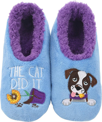 Cozy Dachshund-Themed Women's Slipper Socks with Plush Sherpa Lining - The Perfect Gift for Dog Lovers!