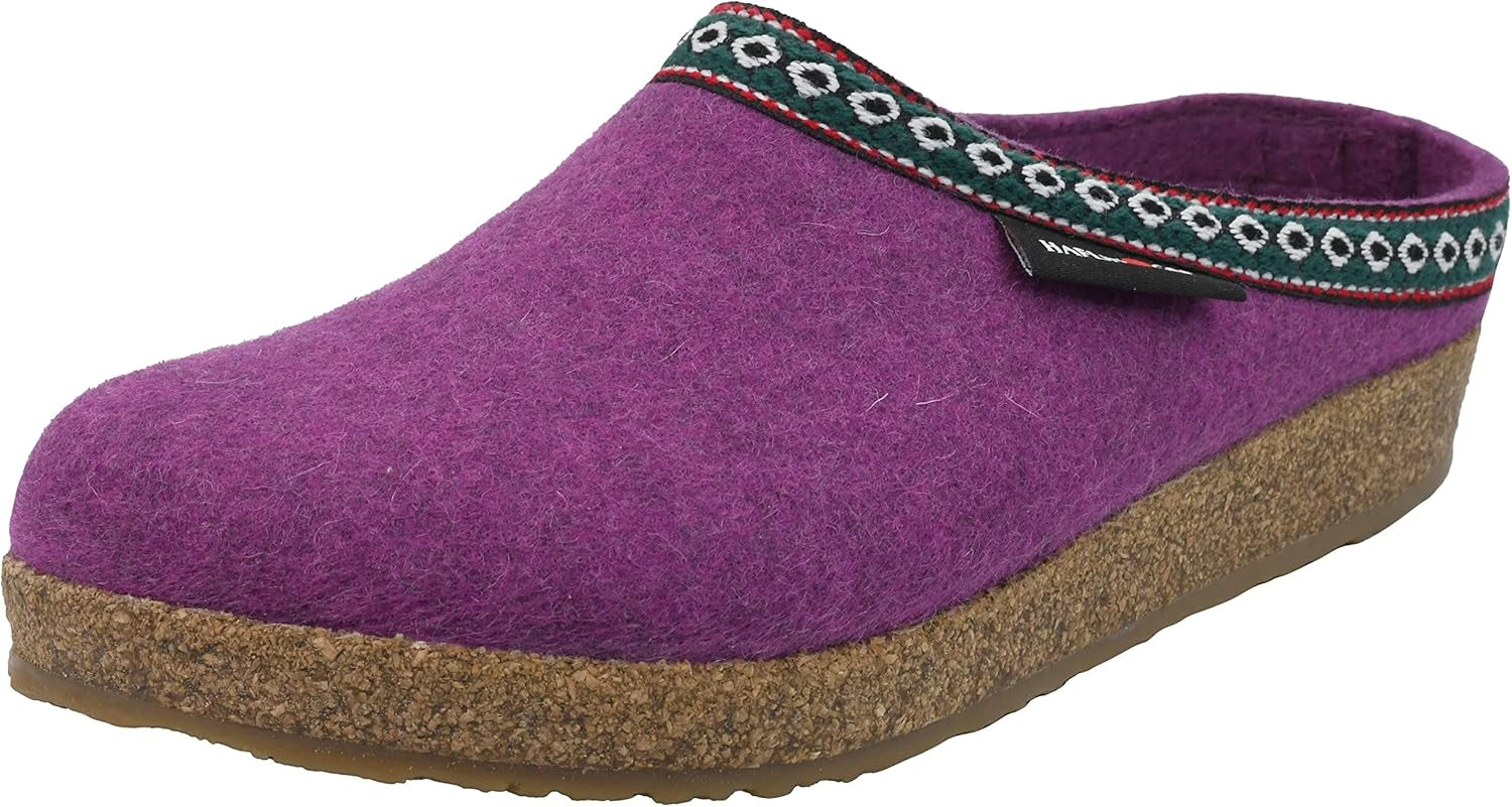 Experience Ultimate Comfort with Haflinger Women's GZ Classic Grizzly Slippers - Perfect for Home and Beyond