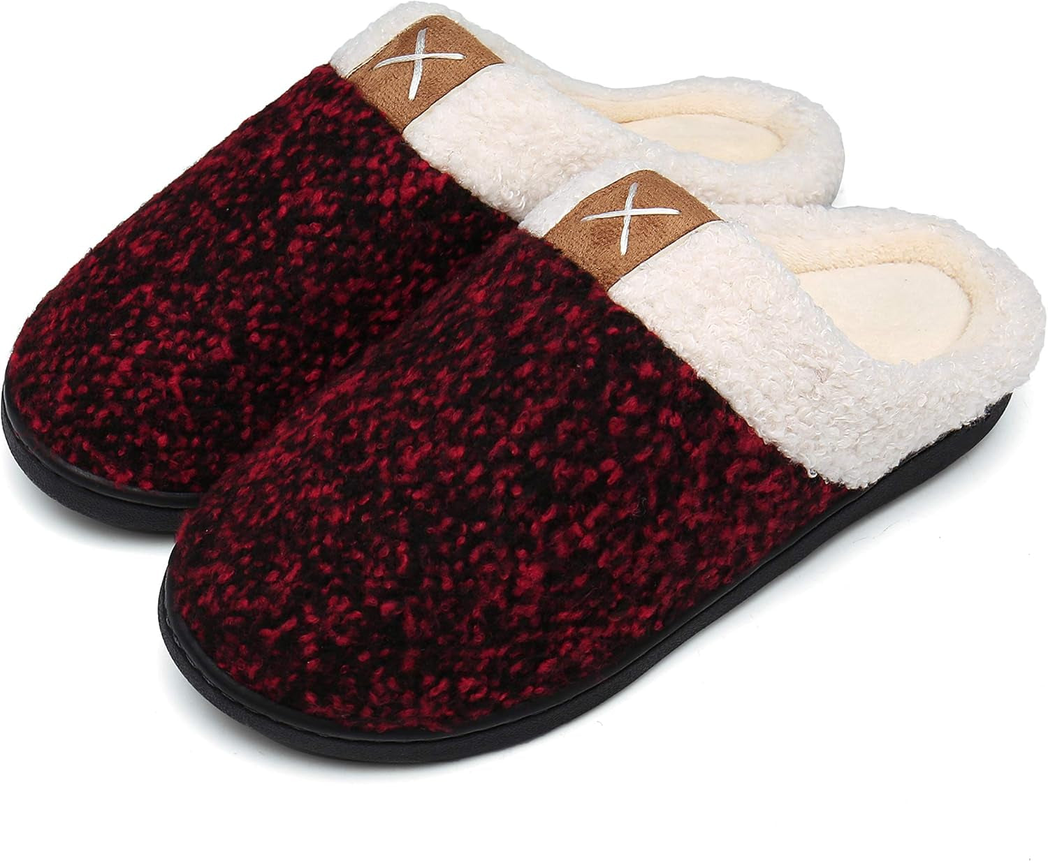Experience Ultimate Comfort with UBFEN Memory Foam Slippers - Plush Slip-On House Shoes for Men and Women