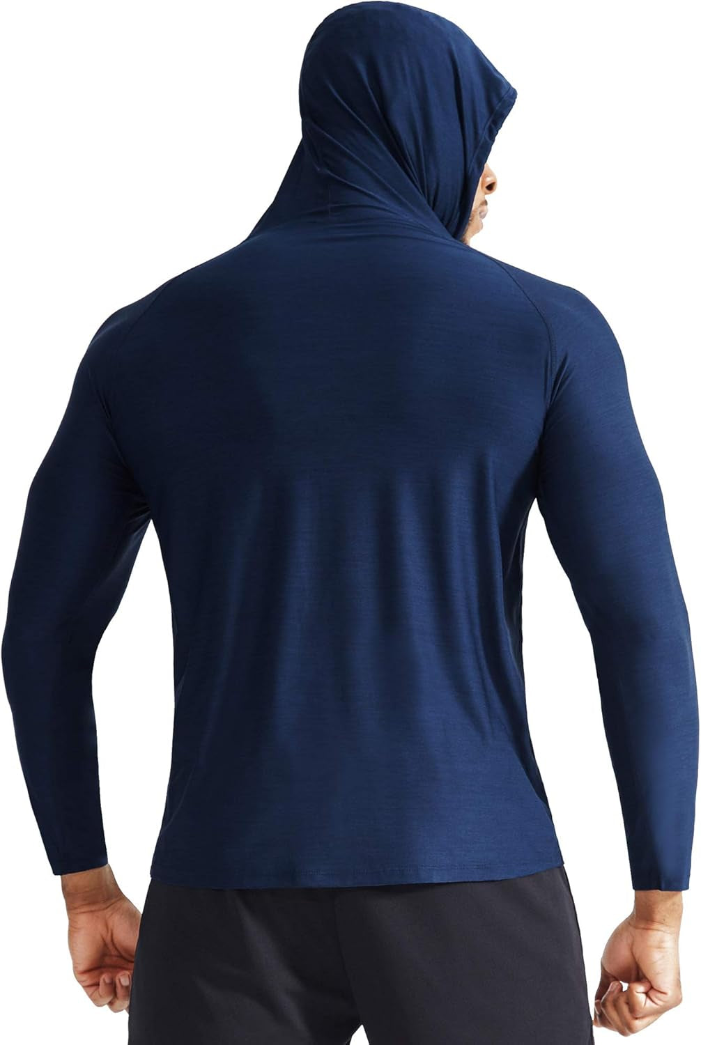 Elevate Your Workout with Neleus Men's Dry Fit Long Sleeve Athletic Shirt - 2 Pack in Navy Blue/Red