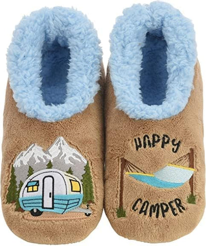 Cozy Up in Style with Snoozies Pairable Slipper Socks - Women's Non-Slip Fuzzy Slippers Perfect for Camping and Gifting
